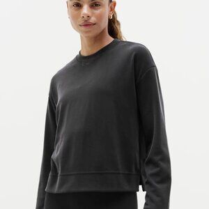 NWOT Athleta Gray Seasoft Crewneck Sweatshirt